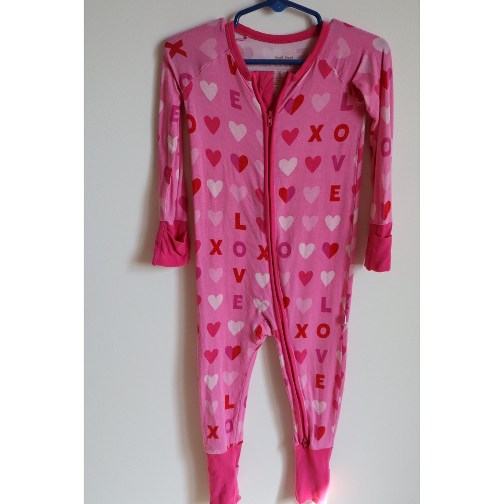 Little Sleepies Pink XOXO Zippy 12-18 Months